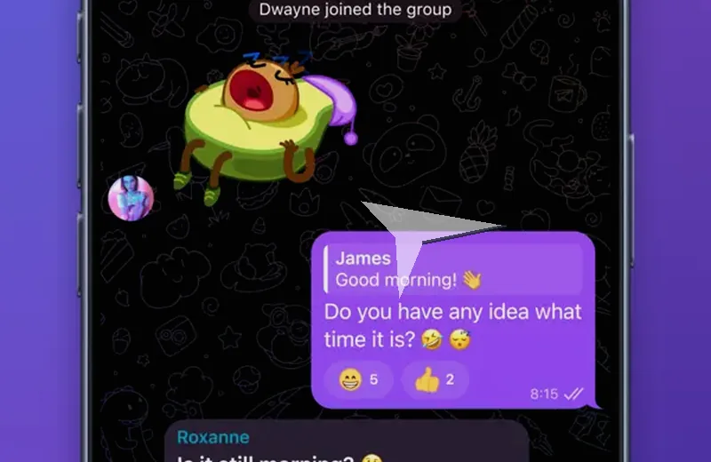 快速消息功能示意图